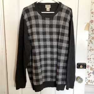 Vintage L.L. Bean Plaid Sweater